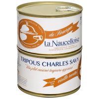 Set of 2 cans of Charles Savy tripous 400g