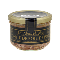 Glass jar of pork liver confit 180 gr