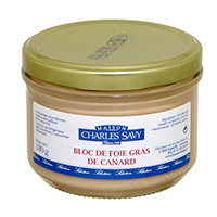 Can of duck foie gras jar 180 gr