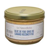 Bloc de foie gras de canard bocal 180g