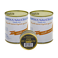 Set 2 of cans of 8 Charles Savy tripous 800g + 1 can of farmhouse pâté 125g free