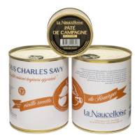 Lot de 2 boîtes de 8 tripous Charles Savy 800g + 1 boîte de pâté de campagne 125g