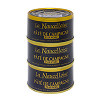 Set of 3 cans of farmhouse pâté 190 gr