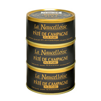 Set of 3 cans of farmhouse pâté 190g