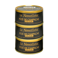 Lot de 3 boîtes de pâté de campagne 190g