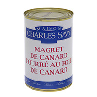 Can of stuffed duck breast 20% foie de canard 380 gr