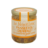 Jar of veal paunches with mustard and saffron 380 gr