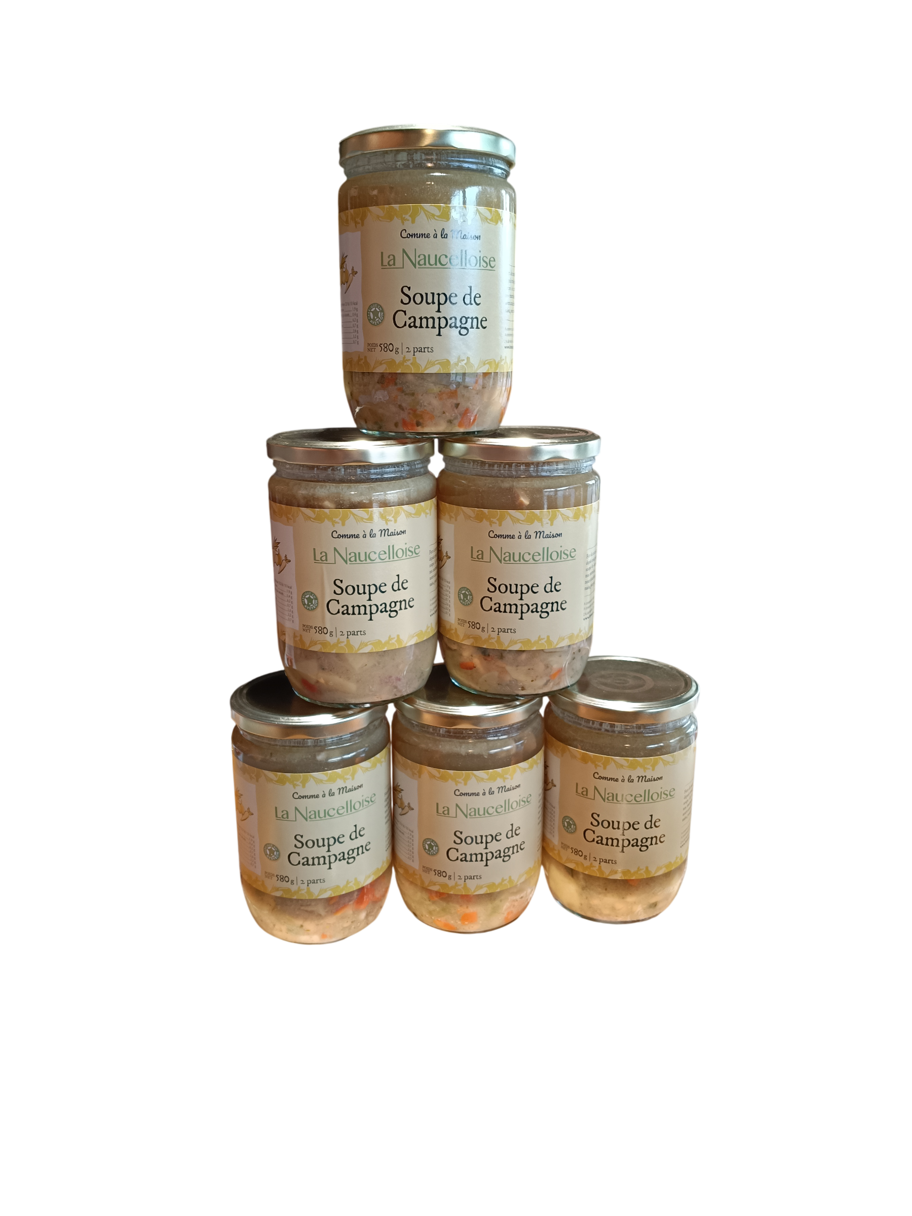 Lot de 6 soupes de campagne 380 g