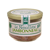 Glass jar of Organic jambonneau (ham hock) 180 gr