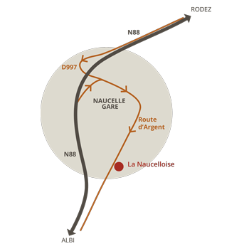 Carte d'accès à La Naucelloise