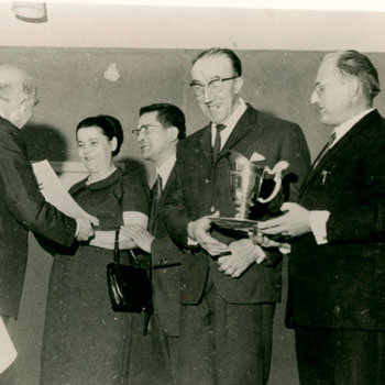 Remise du 1er prix en 1966